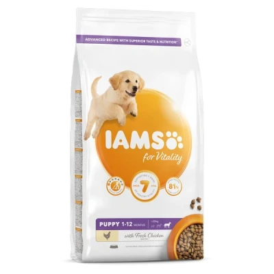 Image of Other Iams Vitality Puppy Large Dog Food With Fresh Chicken 2kg