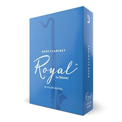 Image of D’Addario Woodwinds Royal Bass Clarinet Reeds for Strong Spine Filed Cut Strength 4.0