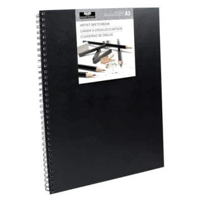 Image of Royal &amp; Langnickel A3 Hardback Sketch Book, Black