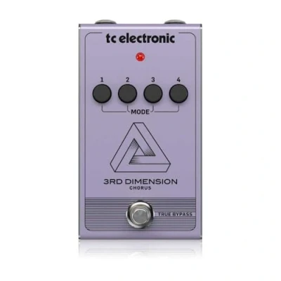 Image of TC Electronic 3RD DIMENSION Chorus Vintage Analog Pedal Recreation with 4 Button Effect Selection and BBD Circuitry