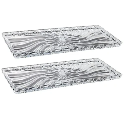 Image of Westmark 2 studs and cake plates, break resistant, glass look, plastic, transparent, 344022E3