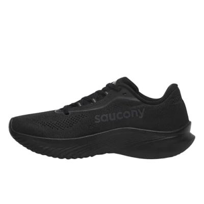Image of Saucony Kinvara 15 Neutral running shoes, Women&#039;s, Size: 5, Black/white Textile/synthetics