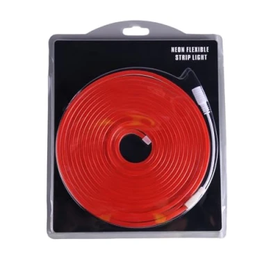 Image of JANDEI Flexible Neon Led Light Strip 12V, 5M 6x12mm 120 LEDs/Meters. Cut Every 2.5cm. Indoor and Outdoor Decoration, Perfect for Home, Business, Signs... (RED)