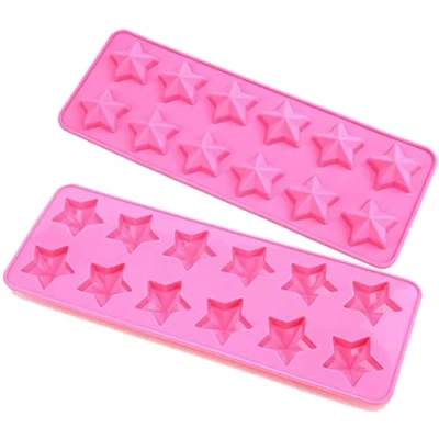 Image of Selecto Bake Magic Stars Candy Mold, Silicone Mould, Chocolate Molds, Cake Wax Melt Soap for Sweets