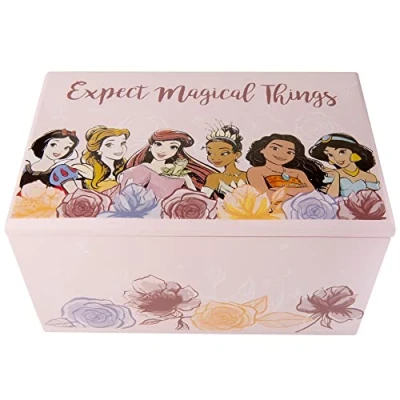 Image of Peers Hardy Disney Princess Pink Printed Wooden Jewellery Box VX700652L,One Size
