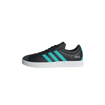 Image of adidas Performance Petronas Formula ONE TEAM Court Trainers core black semi mint rush cloud white, Size: 4.5 Leather/synthetics