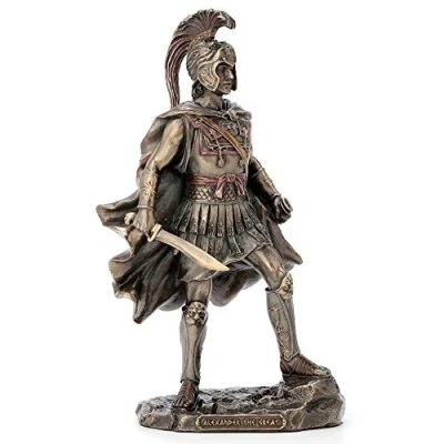 Image of Veronese Design 9.75 Inch Alexander The Great Greek Roman Warrior Historical Antique Bronze Finish Statue Figurine Sculpture