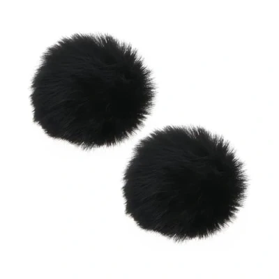 Image of Create idea 2Pcs Microphone Lavalier Windproof Plush Cover Mic 2x Clips Compatible with Rode Wireless Pro, GO II System Long hair Style