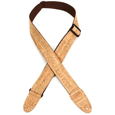 Image of Levy&#039;s MX8 NAT Natural Cork on Tan Cotton Webbing w Ends 2&quot;