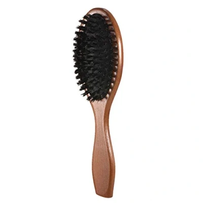 Image of Layhou Hair Brush with Wild Boar Bristles Paddle Styling Head Massage Care for Thick and Long, Straight