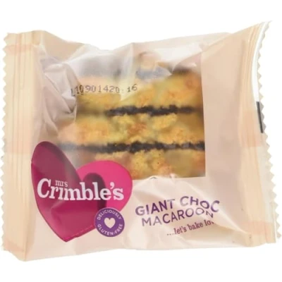 Image of Mrs Crimble&#039;s Individual Giant Chocolate Macaroons 70 g (Pack of 20)