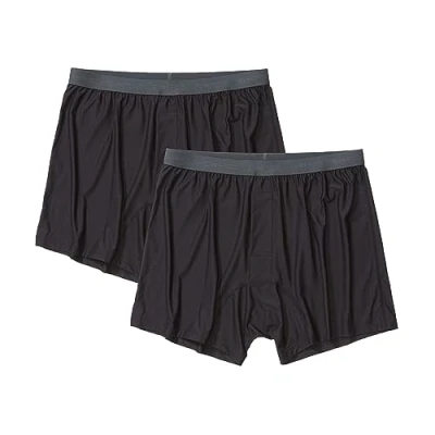 Image of Exofficio Men&#039;s Give N Go 2.0 Boxer 2 Pack, Black, L