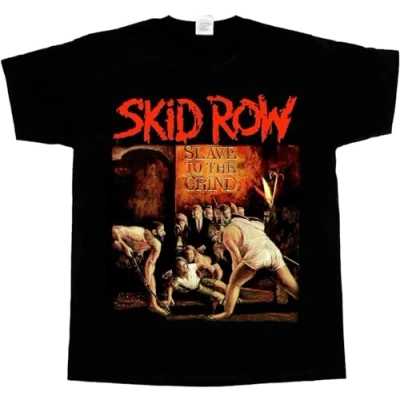 Image of Skid Row Slave to The Grind &#039;91 T Shirt Men S Black