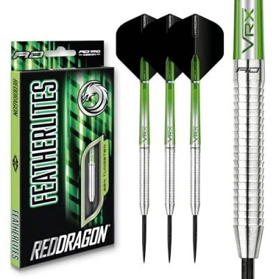 Image of RED DRAGON Featherlite 2: 12g Tungsten Darts Set with Flights and Stems