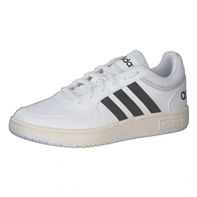 Image of adidas Men&#039;s Hoops 3.0 Low Classic Vintage Shoes, Cloud White/Core Black/Chalk White, 7.5 UK