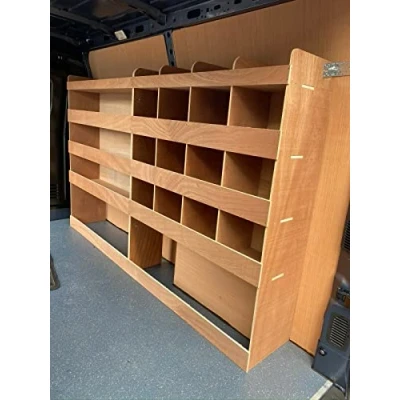 Image of Plyline NorthEast Ltd Fully Assembled Van Shelving Racking to fit Renault Master LWB L3 Plywood System Tool Storage Unit UK