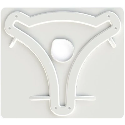 Image of KING MB8200 Antenna Mounting Plate for Jack and OmniPro OTA Antennas, White
