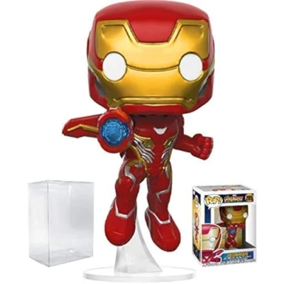 Image of Funko Pop! Marvel: Avengers Infinity War Iron Man Vinyl Figure (Bundled with Pop Box Protector Case)