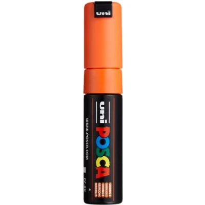 Image of Uni Ball Posca Broad Chisel Tip Marker Orange