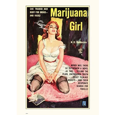 Image of onthewall Marijuana Girl Film Poster 70x50cm Art Print
