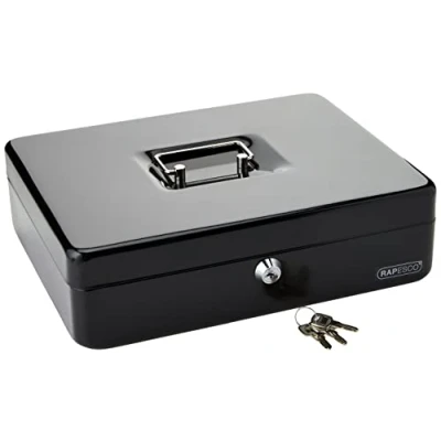 Image of Rapesco SB0012B1 Cash Box 12&quot;, Black