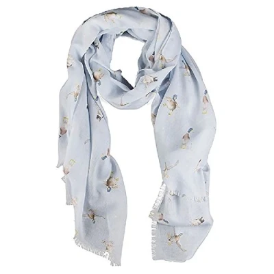Image of Wrendale Designs by Hannah Dale a Waddle and Quack Lightweight Duck Scarf 70cm 190cm