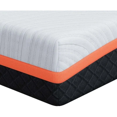 Image of vidaXL Mattresses White and Grey 160 x 200 cm