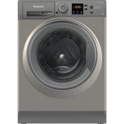 Image of Hotpoint Anti stain NSWM 846 GG UK 8 kg Washing Machine Graphite