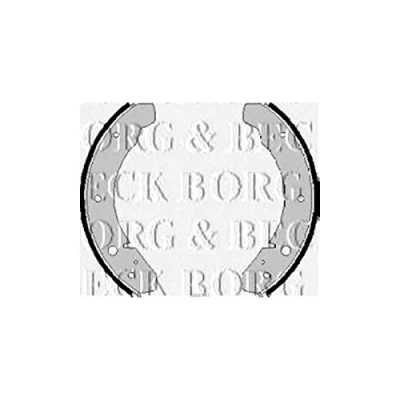 Image of Borg &amp; Beck Brake Shoes Fits: Porsche