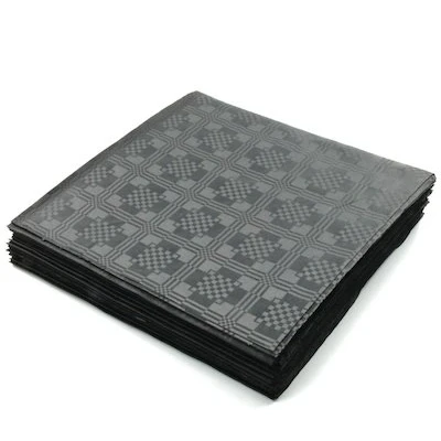 Image of THE TABLECLOTH SHOP Paper Table Covers x 25 13 COLOURS TO CHOOSE FROM (BLACK)