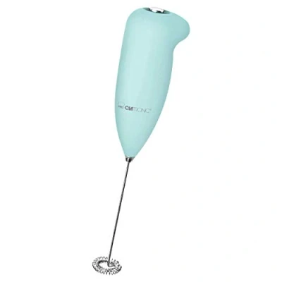 Image of Clatronic MS 3089 Milk Frother Battery Operated Stainless Steel Whisk Mint Green Plastic