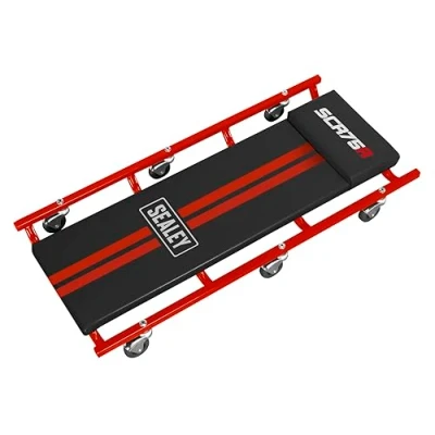 Image of Sealey Scr75 Creeper Steel With 6 Wheels Deluxe American Style