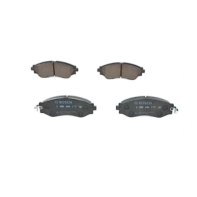 Image of 7668D797, 90R013337270, BP1084 Brake pad set BOSCH 0 986 494 173 Low Metallic with integrated wear sensor CHEVROLET: Epica KL1