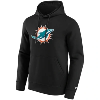 Image of Fanatics Miami Dolphins Logo Men&#039;s Hoodie Black NFL Sports, black, M