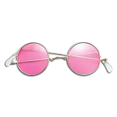 Image of Bristol Novelty BA240 Lennon Glasses Pink, Mens, One Size