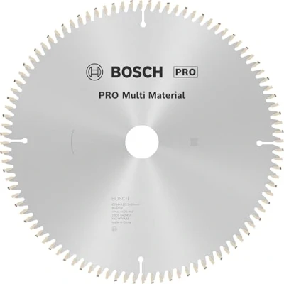 Image of Bosch 1x PRO Multi Material Circular Saw Blade for Corded Mitre Saws (for Aluminium, Plastics, Ø mm, Professional Accessory Saw)