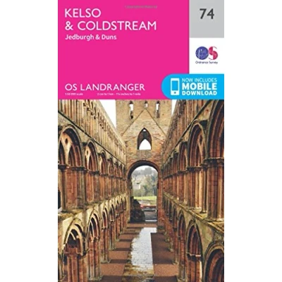 Image of Landranger 74 Kelso &amp; Coldstream Map