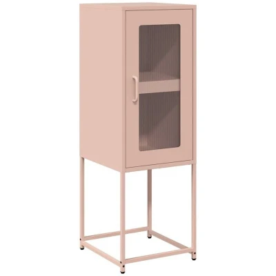 Image of vidaXL Sideboard Pink 36x39x107 cm Cold rolled Steel