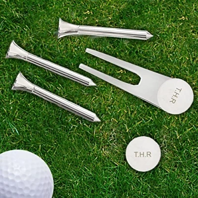 Image of Custom Personalised Golf Set. Laser Engraved Great for Golfers.