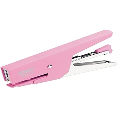 Image of Rapid BEBE 58 Stapling Pliers, 15 Sheet Capacity, Uses 8/4 Bébé Staples, Ergonomic Design, Metal, Pink, 10527006
