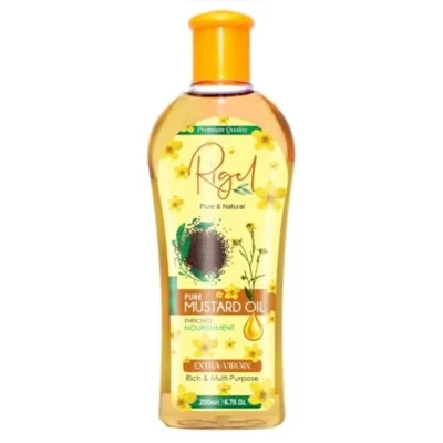 Image of Mustard hair Oil 200ml 100% Pure and Natural Herbal for growth