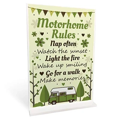 Image of RED OCEAN Quirky Gift For Mum Dad Grandparents Auntie Uncle Birthday Christmas Motorhome Sign Women Men Keepsake
