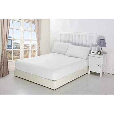 Image of Single White 16&quot;/40CM Extra Deep Fitted Sheet 14 Colours