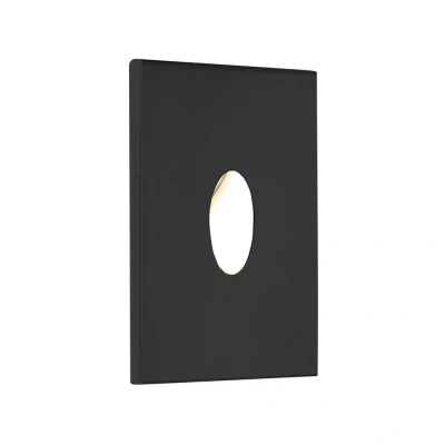 Image of Tango LED 1 Light Outdoor Recessed Marker Wall Black IP65