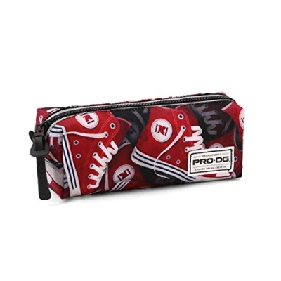 Image of PRODG Tracks Square HS Pencil Case, Red, 21 x 7 cm
