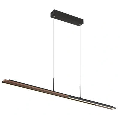 Image of Quito Pendant Ceiling Light Matt Black LED 4000K