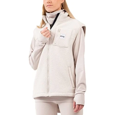 Image of Eivy Women&#039;s Lumberjackie Sherpa Vest Fleece Jacket, Faded Cloud, XXL