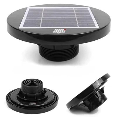 Image of AVT Solar Powered Roof Fan Ventilator Loft Vent For Boat RV Greenhouse Shed Caravan Exhaust Pet Dog House Cooling Air Conditioner
