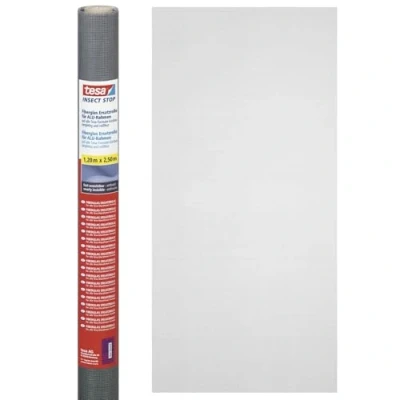 Image of tesa Insect Stop Fly Screen Replacement Roll Made of Fibreglass for ALU COMFORT Mosquito Net Windows and Doors 120cm x 250cm, Anthracite