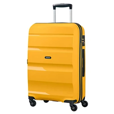 Image of American Tourister Bon Air Spinner Medium Suitcase, 66 cm, 57.5 liters, Yellow (Light Yellow)